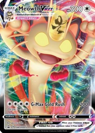 Meowth VMAX - SWSH005 - SWSH: Sword & Shield Promo Cards #SWSH005