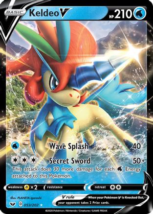 Keldeo V - SWSH01: Sword & Shield Base Set #053