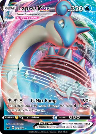 Lapras VMAX - SWSH01: Sword & Shield Base Set #050