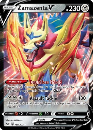 Zamazenta V - SWSH01: Sword & Shield Base Set #139