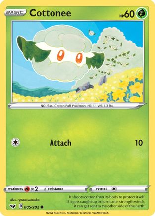 Cottonee - SWSH01: Sword & Shield Base Set #005