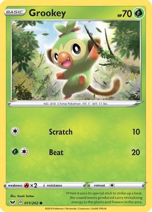 Grookey (011) - SWSH01: Sword & Shield Base Set #011