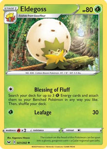 Eldegoss - SWSH01: Sword & Shield Base Set #021