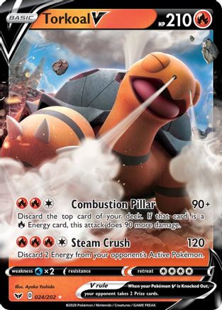 Torkoal V - SWSH01: Sword & Shield Base Set #024