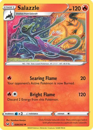 Salazzle - SWSH01: Sword & Shield Base Set #028
