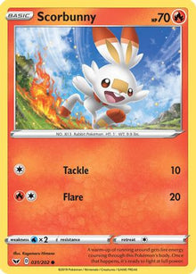 Scorbunny (031) - SWSH01: Sword & Shield Base Set #031