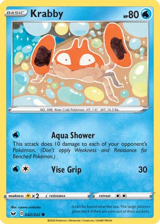 Krabby (042) - SWSH01: Sword & Shield Base Set #042