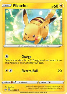 Pikachu - SWSH01: Sword & Shield Base Set #065