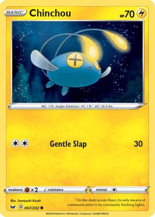 Chinchou (067) - SWSH01: Sword & Shield Base Set #067