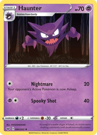 Haunter - SWSH01: Sword & Shield Base Set #084