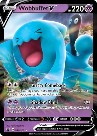 Wobbuffet V - SWSH01: Sword & Shield Base Set #086