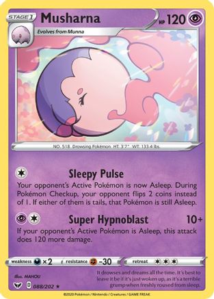 Musharna - SWSH01: Sword & Shield Base Set #088