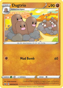 Dugtrio - SWSH01: Sword & Shield Base Set #093