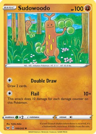 Sudowoodo - SWSH01: Sword & Shield Base Set #100