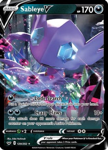 Sableye V - SWSH01: Sword & Shield Base Set #120