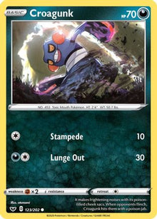 Croagunk - SWSH01: Sword & Shield Base Set #123