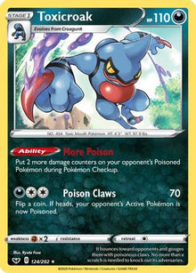 Toxicroak - SWSH01: Sword & Shield Base Set #124