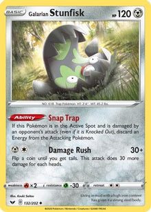 Galarian Stunfisk - SWSH01: Sword & Shield Base Set #132