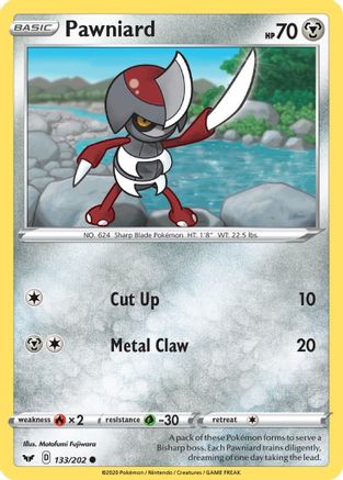 Pawniard - SWSH01: Sword & Shield Base Set #133