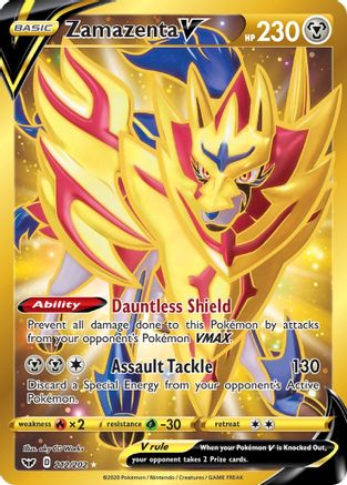 Zamazenta V (Secret) - SWSH01: Sword & Shield Base Set #212