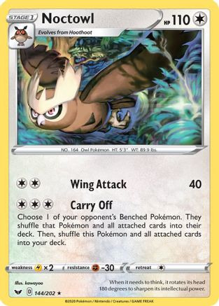 Noctowl - SWSH01: Sword & Shield Base Set #144