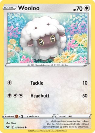 Wooloo (153) - SWSH01: Sword & Shield Base Set #153