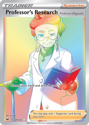 Professor's Research (Secret) - SWSH01: Sword & Shield Base Set #209