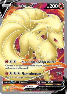 Ninetales V (Full Art) - SWSH02: Rebel Clash #177