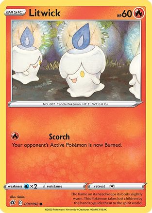 Litwick - SWSH02: Rebel Clash #031