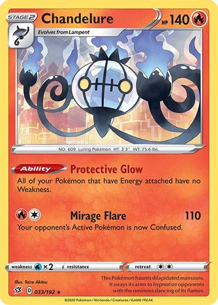 Chandelure - SWSH02: Rebel Clash #033
