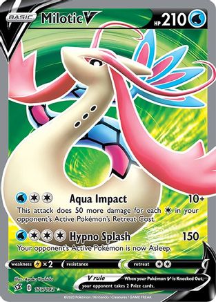 Milotic V (Full Art) - SWSH02: Rebel Clash #179