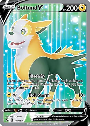Boltund V (Full Art) - SWSH02: Rebel Clash #181