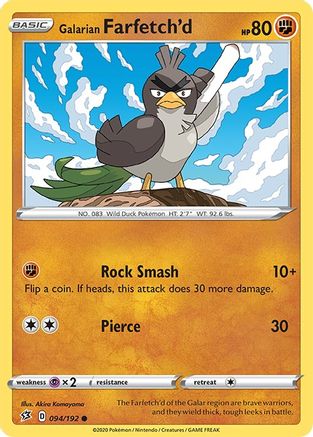 Galarian Farfetch'd - SWSH02: Rebel Clash #094