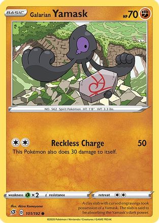 Galarian Yamask - SWSH02: Rebel Clash #101