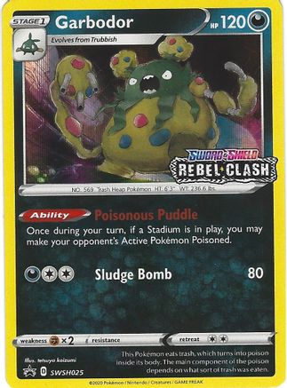 Garbodor - SWSH025 (Prerelease) - SWSH: Sword & Shield Promo Cards #SWSH025