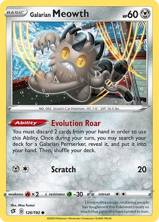 Galarian Meowth - SWSH02: Rebel Clash #126