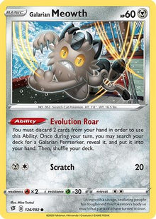 Galarian Meowth - SWSH02: Rebel Clash #126