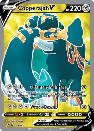 Copperajah V (Full Art) - SWSH02: Rebel Clash #187