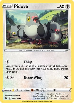 Pidove - SWSH02: Rebel Clash #143