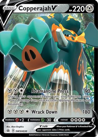 Copperajah V - SWSH030 - SWSH: Sword & Shield Promo Cards #SWSH030