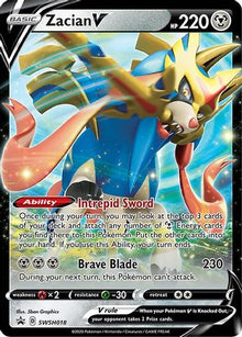 Zacian V - SWSH018 - SWSH: Sword & Shield Promo Cards #SWSH018