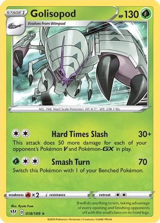 Golisopod - SWSH03: Darkness Ablaze #018