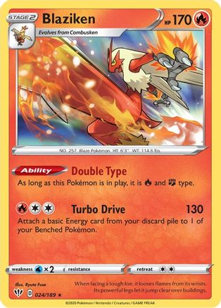 Blaziken - SWSH03: Darkness Ablaze #024