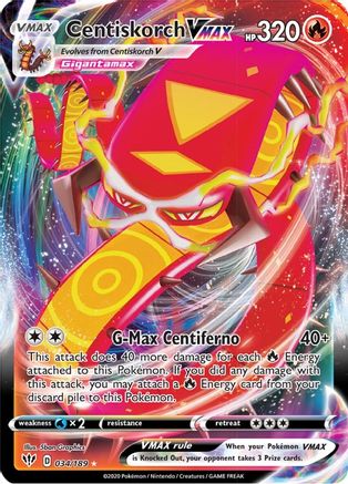 Centiskorch VMAX - SWSH03: Darkness Ablaze #034