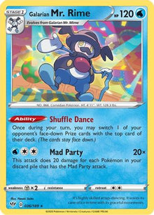 Galarian Mr. Rime - SWSH03: Darkness Ablaze #036