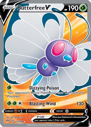 Butterfree V (Full Art) - SWSH03: Darkness Ablaze #177