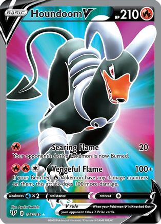 Houndoom V (Full Art) - SWSH03: Darkness Ablaze #178