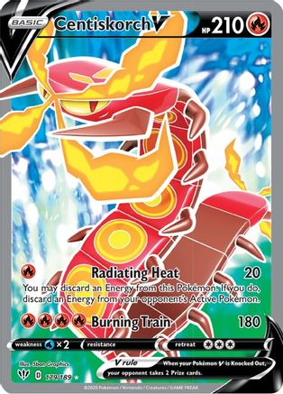 Centiskorch V (Full Art) - SWSH03: Darkness Ablaze #179