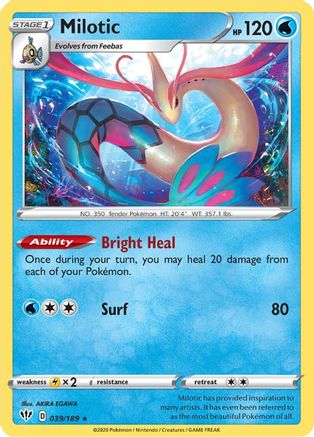 Milotic - SWSH03: Darkness Ablaze #039