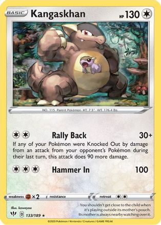 Kangaskhan - SWSH03: Darkness Ablaze #133